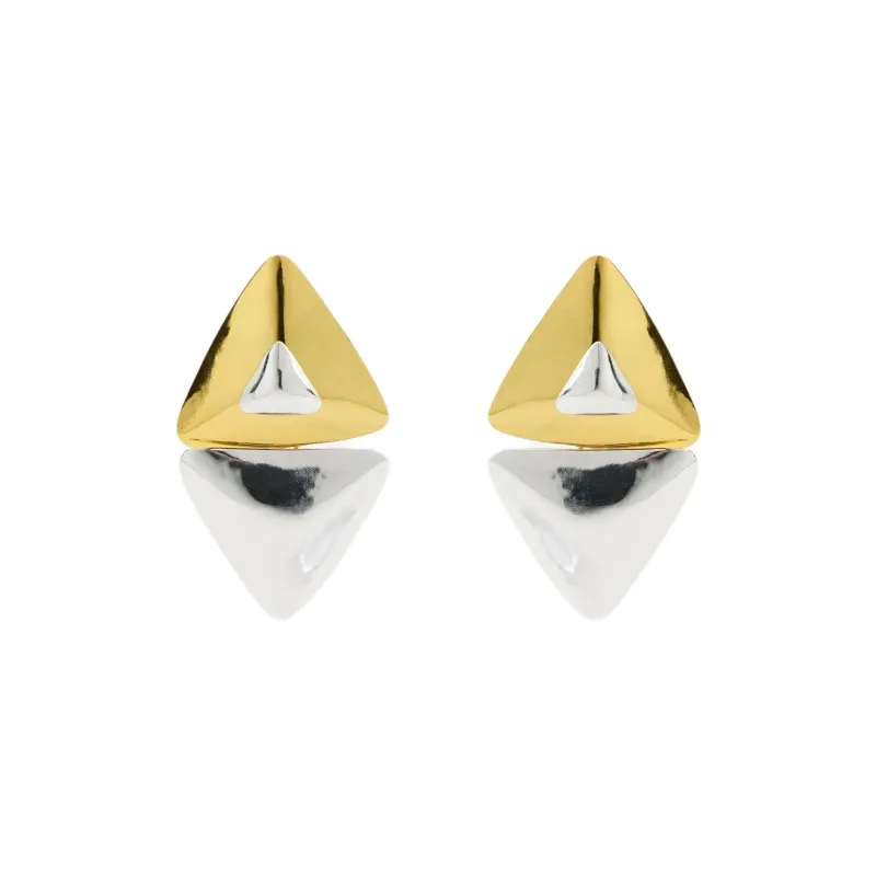 ZARA Brass Earrings Women's Gold-0