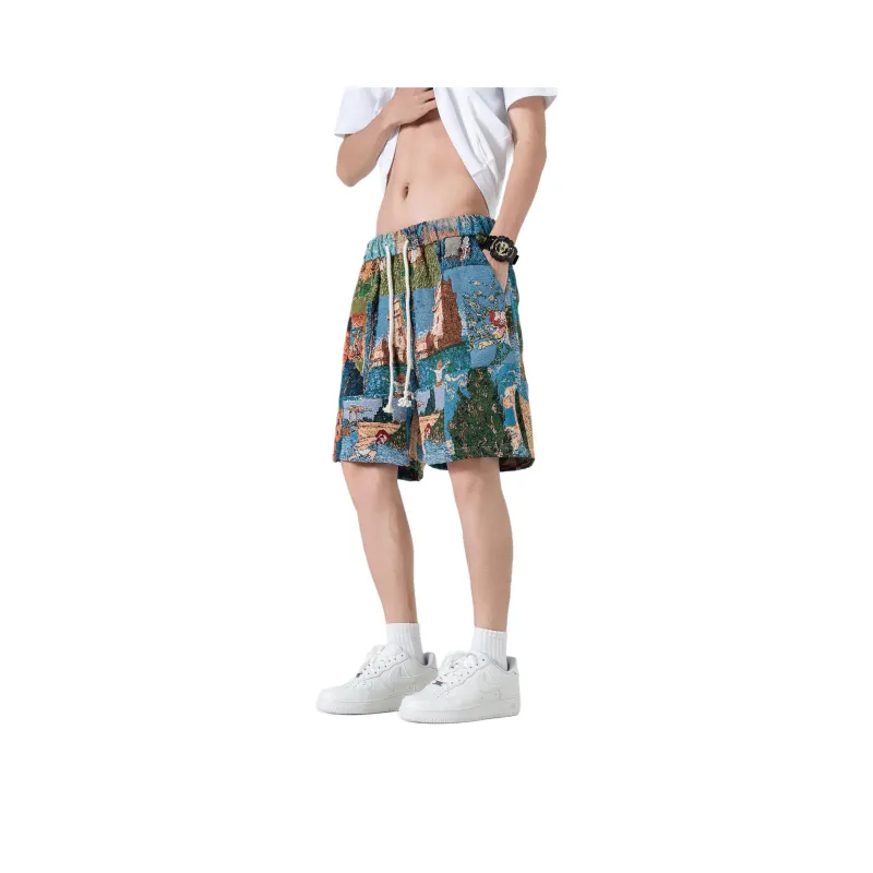 ARCANEFUNK Casual Shorts Unisex Tahitian Blue-2
