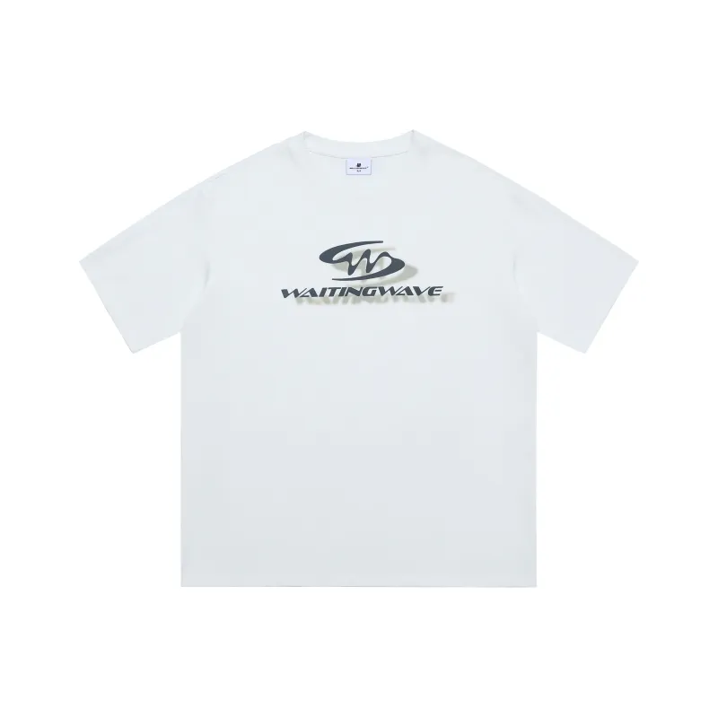 WAITINGWAVE Drop Shoulder Sleeve T Shirt Unisex-2