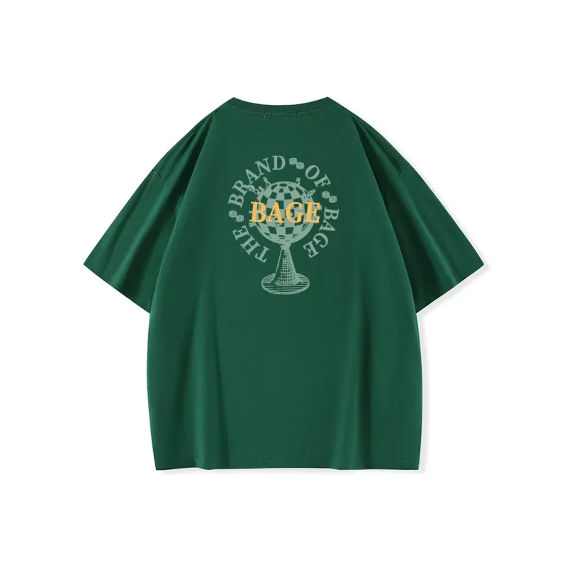 BAGE Drop Shoulder Sleeve T Shirt Unisex-12