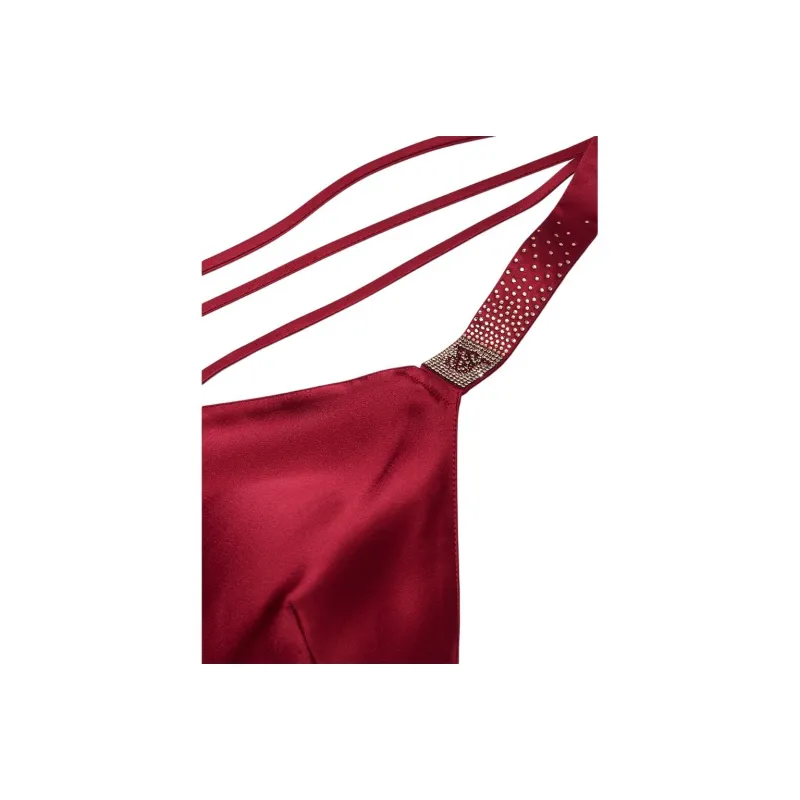 Victoria's Secret 24 Big Show Collection SEXY KI Nightgown Women's Patent Red-1