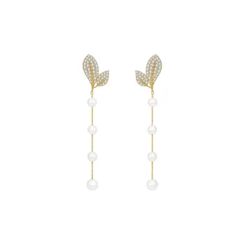 MCK 925 Silver Needles Earrings Women's