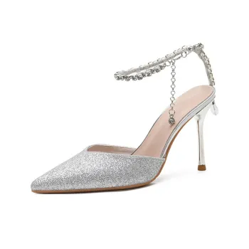 KATHRYN WILSON Starry Sky Of Love Slim Heel High Heels Women's Silver