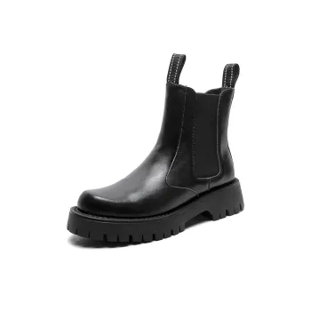 Ruomini Short Chelsea Boots Men's Black