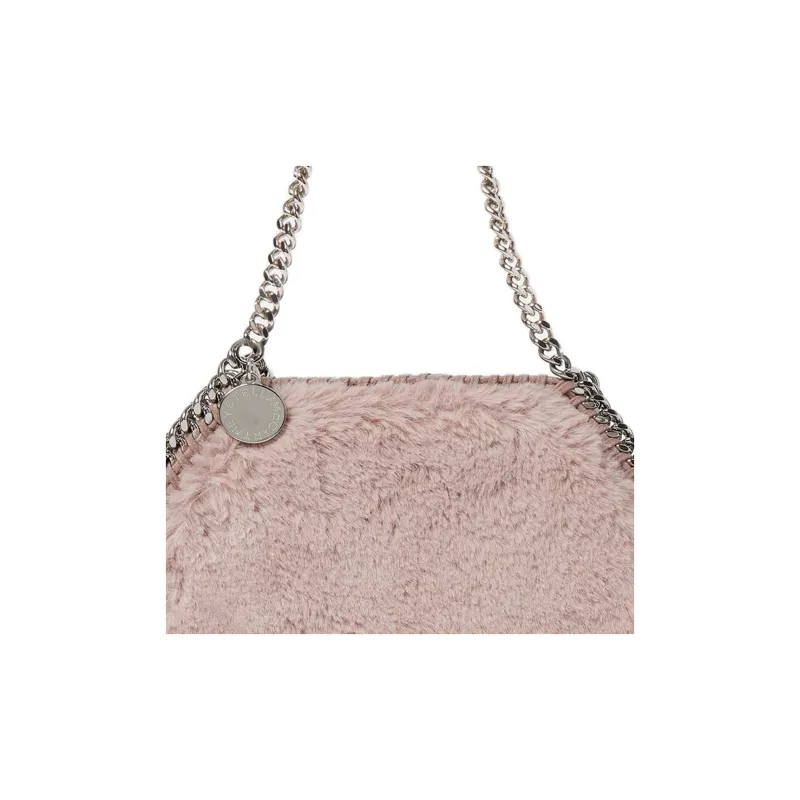 Stella McCartney Polyester One Shoulder Handbags Mini Unisex Gray Pink-3