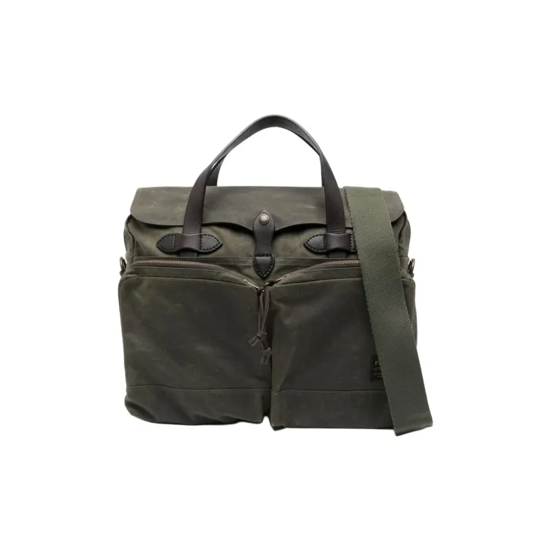Filson Cotton Briefcase Regular Men's Green-0
