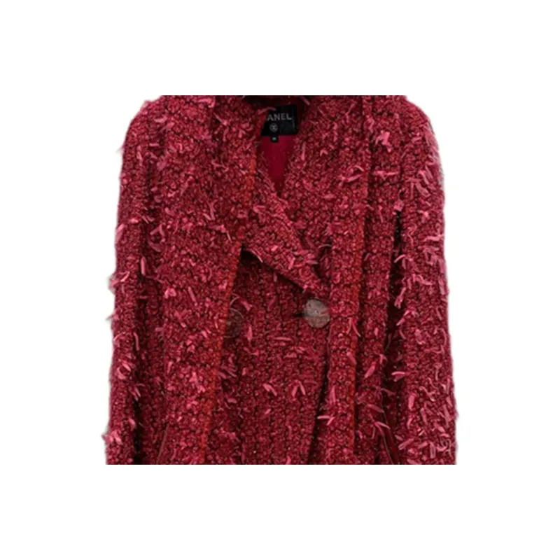 CHANEL Coats Women's Red-2