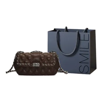 SWIMADE PU Shoulder Bag Women's Ecru/Silver/Black/Coffee