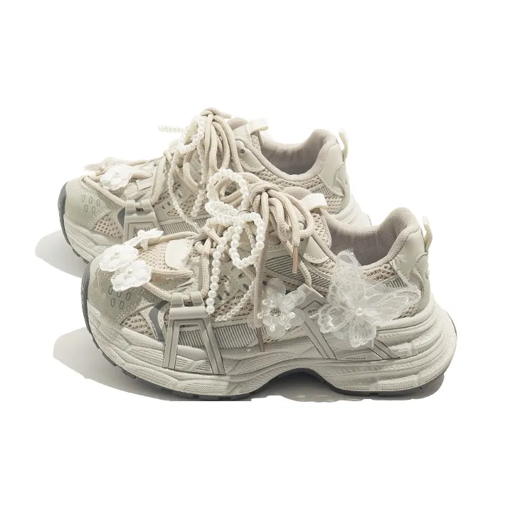 BEIER Platform Comfortable, Classic And Versatile Anti Slip Wear Resistant Low Top Chunky Sneakers Women's-17