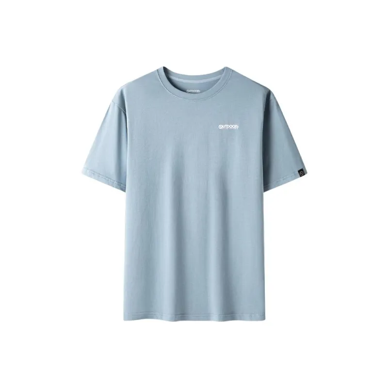 OUTDOOR PRODUCTS Drop Shoulder Sleeve T Shirt Men's Gray Blue-0