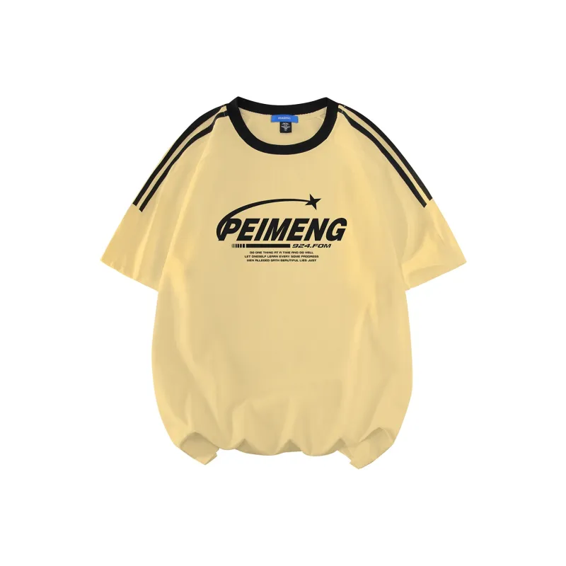 PEIMENG Short Sleeved T Shirts Unisex Comes With Necklace-8