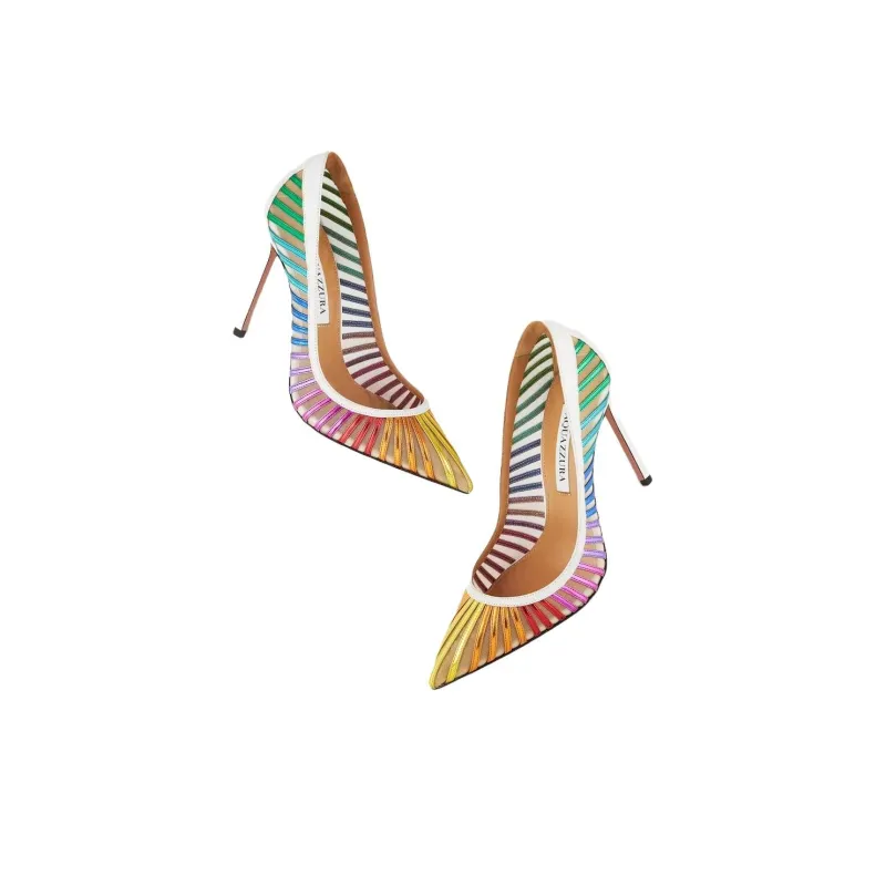 AQUAZZURA Passions Slim Heel High Heels 10.5cm Women's Multicolor-3
