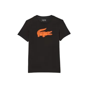LACOSTE T-Shirt Men's Black Yellow