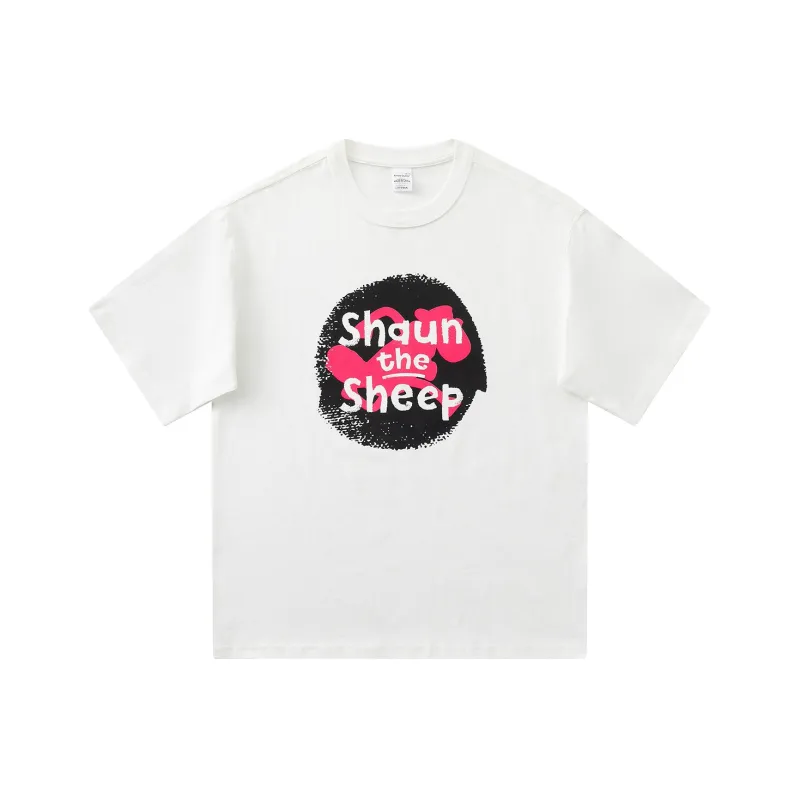SHAUN THE SHEEP Summer 100% Cotton Short Sleeved T Shirt Unisex White-2