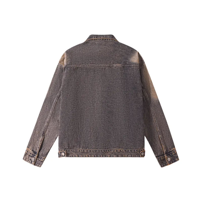 FEAROM Denim Jacket Unisex Vintage Blue-4
