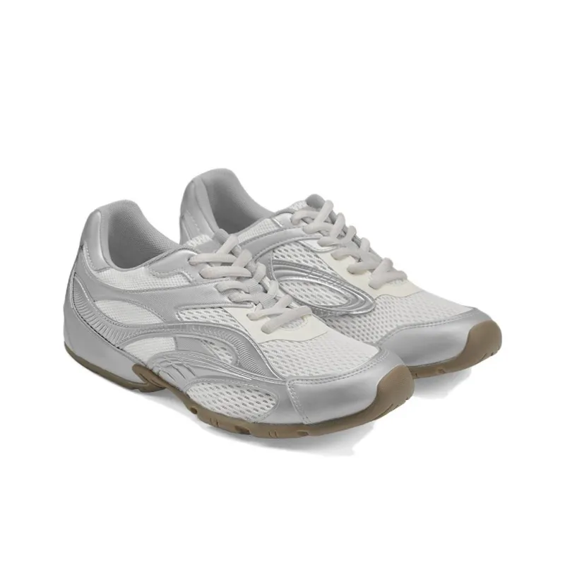 NUOGIC GEHRY Collection Abrasion Resistant Low Top Casual Shoes Women's Silver White-1
