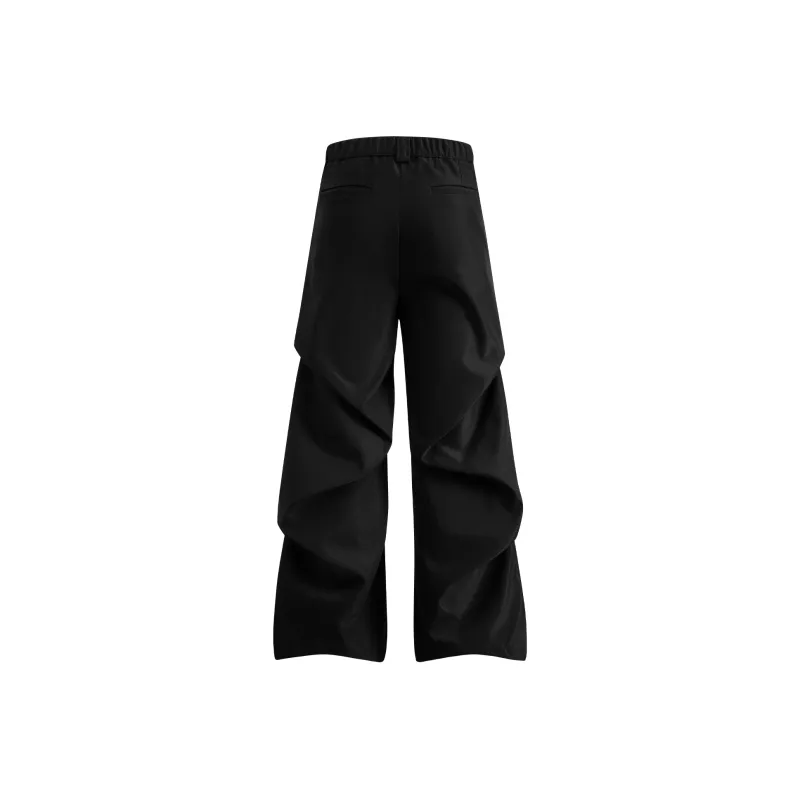 SIMPLE RIMLESS/SRME Casual Pants Unisex Black-1