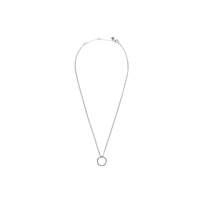 TORY BURCH Logo Charm Necklace-1