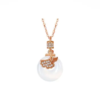 Ancient Jewelry Chalcedony Jade Necklaces Women's