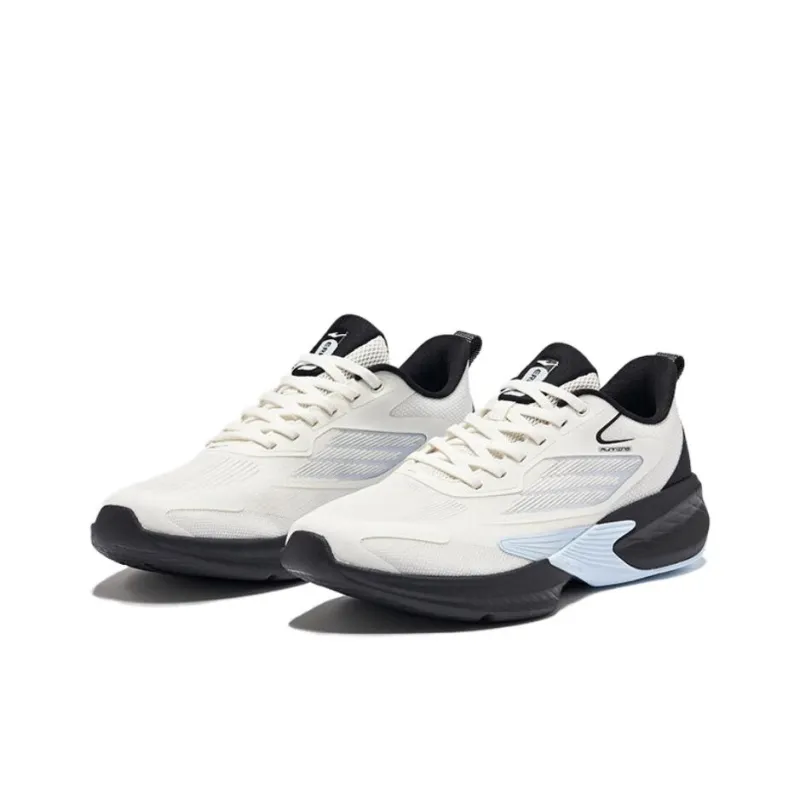 Erke Gradual Shadow 2.0 Breathable And Wear resistant Low Top Casual Running Shoes Men's White Black-2