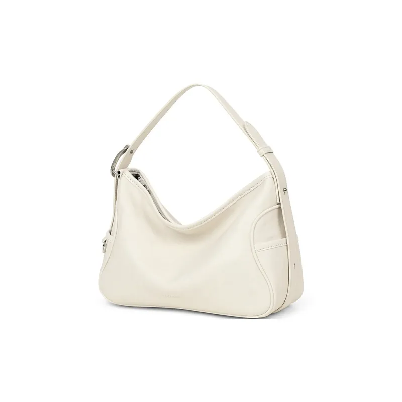Teenmix Split Cow Leather With Synthetic Leather Crossbody Handbag, Shoulder Bag Regular Women's Ecru/Khaki/Black-12