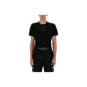 Alexander McQueen Short Sleeved Crewneck T Shirt