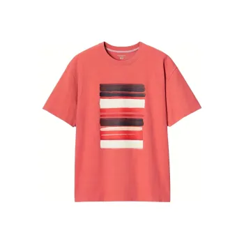Jw Anderson X UNIQLO Jw Anderson Co-Branded Series T-Shirts Men Agate Red