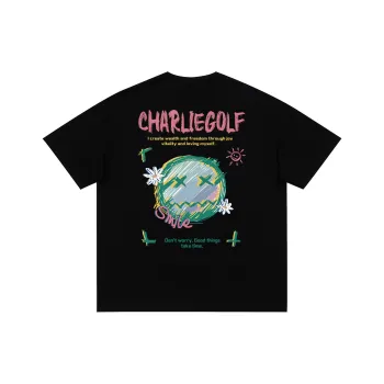 CHARLIE GOLF T Shirt Unisex Black