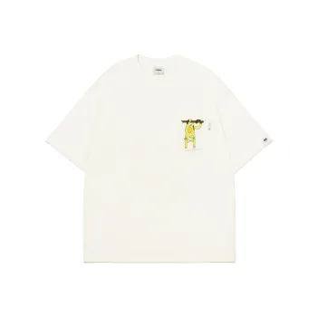 Guuka Short Sleeved T Shirts Unisex Cream White