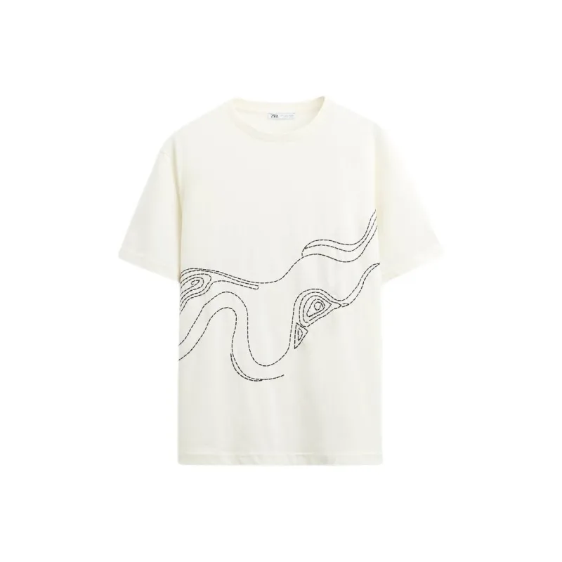 ZARA T-Shirt Men's Frosted White-0