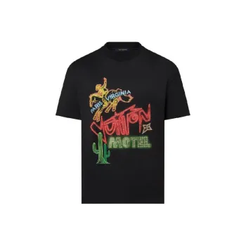 LOUIS VUITTON Graphic Embellished Cotton T Shirt