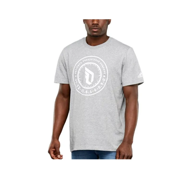 Adidas Dame Tee T-Shirt Men's Gray-0
