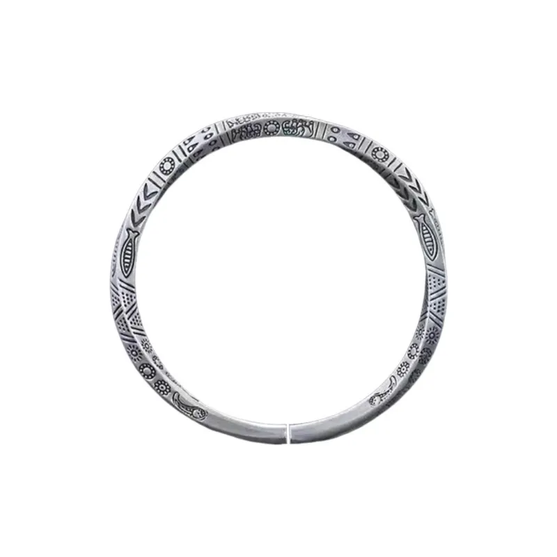 FUYUFU 999 Fine Silver Sterling Silver Bracelets Unisex-0