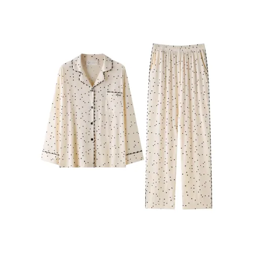 Meonsill Pajama Set Women's Apricot