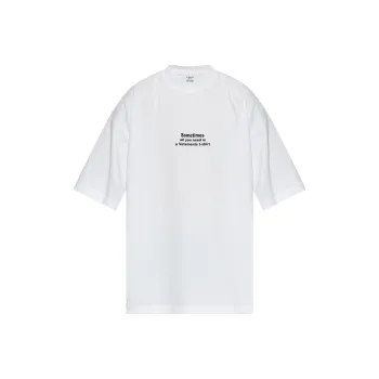 Vetements Slogan Printed Crewneck T Shirt