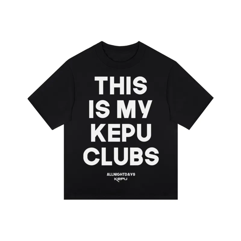 Kepu T-Shirt Unisex Black Stamp Yellow-3