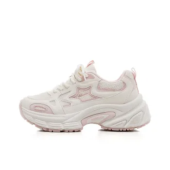 Warrior Wear Resistant Breathable Height Increasing Low Top Chunky Sneakers Women's