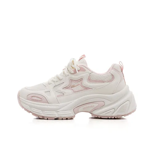 Warrior Wear Resistant Breathable Height Increasing Low Top Chunky Sneakers Women's