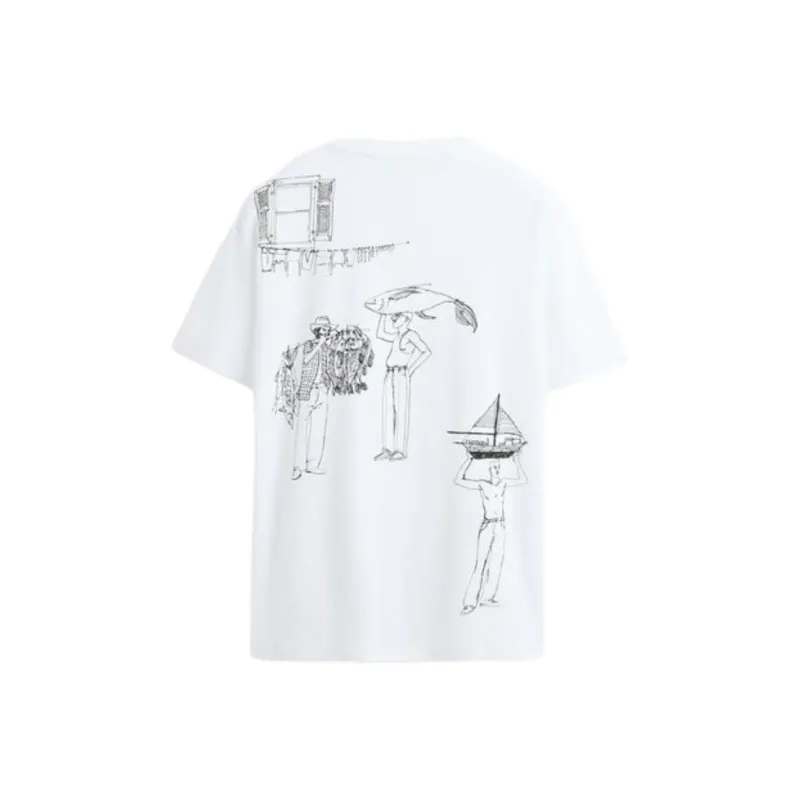 ZARA T Shirts Men White-1
