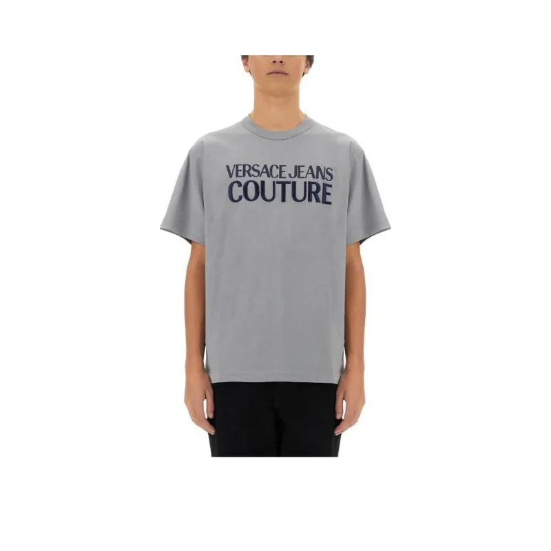 VERSACE JEANS COUTURE T Shirt Men's Medium Gray-0