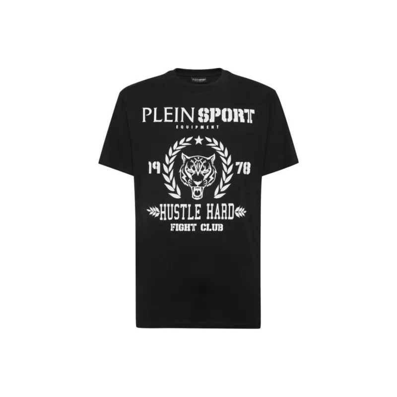 PLEIN SPORT Logo print Cotton Polo Shirt-0