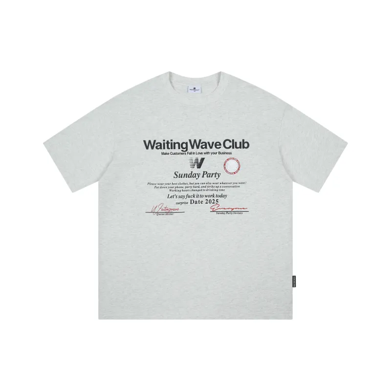 WAITINGWAVE T Shirts Unisex-9