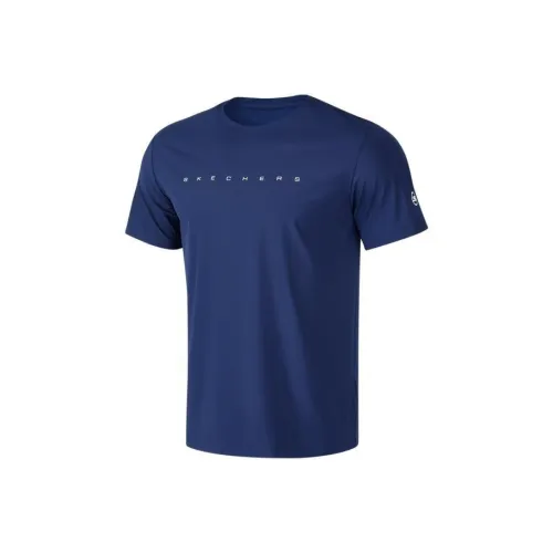 Skechers GODRI T-Shirt Men's Medieval Blue