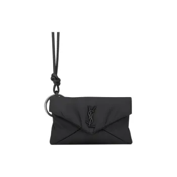 SAINT LAURENT CASSANDRE Polyamide Clutch Mini Men's Black