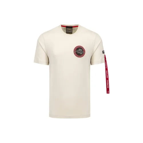 AERONAUTICA MILITARE 베이지 남성 티셔츠