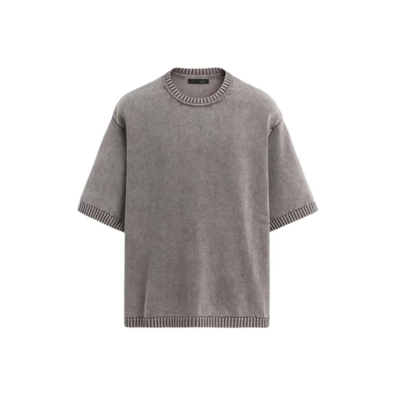ZARA T Shirt Men's Light Purple-0