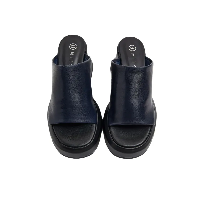MIISTA Quiet Slide Slippers Women's Dark Blue-2