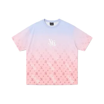 Clubxxhh T Shirt Unisex Pink Blue Gradient