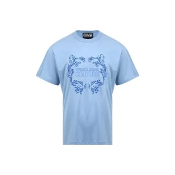 VERSACE JEANS COUTURE Logo Printed Crewneck T Shirt