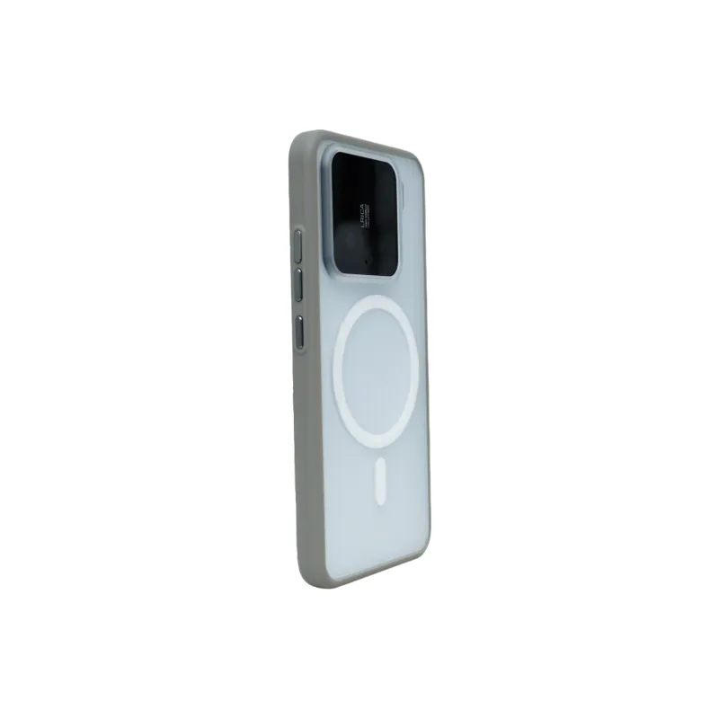 PENGKEXING PC Material Corrugated Grating Magnetic Phone Cases Compatibility With Xiaomi 14 Pro/15/Ultra-4